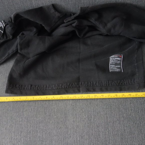 Diesel Indigo Tech Black Made in Turkey w/ Velcro Pocket Sweatshirt Size S - Picture 4 of 13